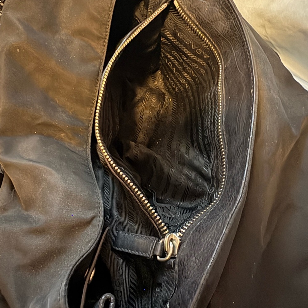 Prada Black Tessuto Easy Shoulder Bag - Picture 7 of 15